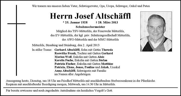 2013 Todesanzeige Altschaeffl Josef