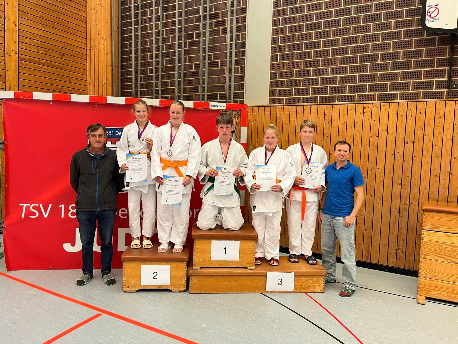Mitterfelser Judoka dreifache Vizemeister in der U15